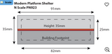 PN923 Metcalfe - Modern Day Platform Shelter - N Scale