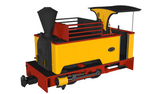 Rapido - 986008 - Kerr Stuart Sirdar – Plain Yellow - OO9 Scale