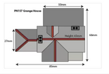 PN157 - Metcalfe Models - Grange House - N Scale