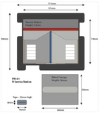 PN181 - Metcalfe Models - Service Station N Scale