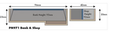 PN971 - Metcalfe Models Kit - N Low Relief Bank & Shop - N Scale