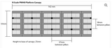 PN940 - Metcalfe Models Kit -Platform Canopy - N Scale