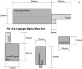 PN133 - Metcalfe Models Kit - Signal box set - N scale