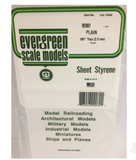 EVG9080 - 6x12in (15x30cm) White Sheet .080in Thick (1 sheet per pack)