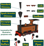 Rapido - 986002 - Kerr Stuart Sirdar ‘Leonora’ – Lined Green - OO9 Scale