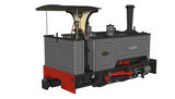 Rapido - 986501 - Kerr Stuart Sirdar ‘Diana’ – Lined Grey - DCC Fitted - OO9 Scale