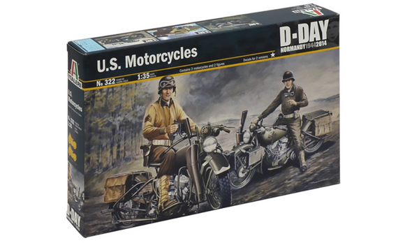322 US Motor-cycles D-Day Normandy 1944 1:35