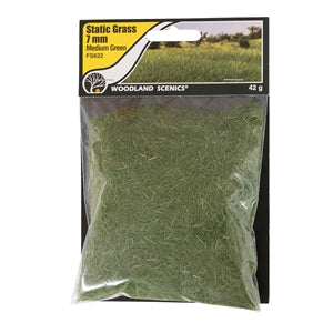WFS622 7mm Static Grass Medium Green
