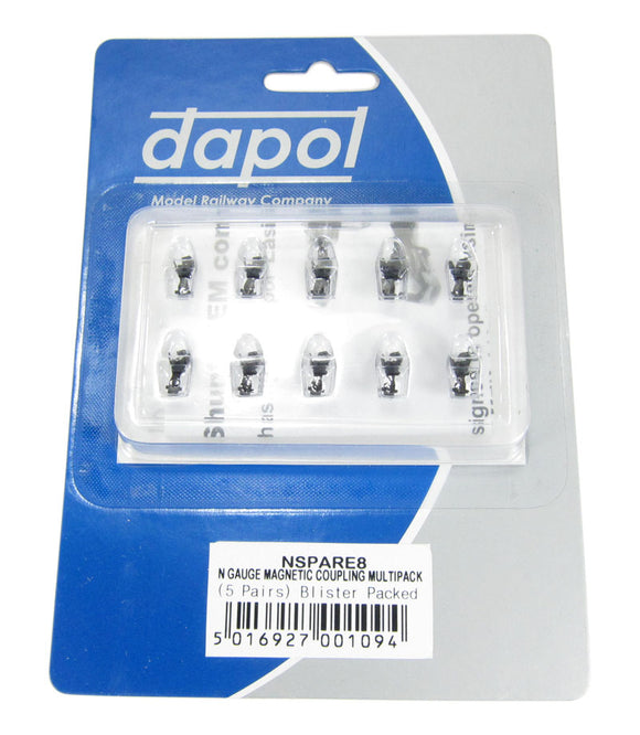 Dapol 2A-000-008 Magnetic Couplers Medium Arm (5 Pairs)