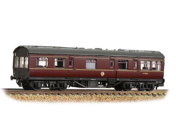 374-880 Graham Farish LMS 50ft Inspection Saloon BR Maroon (Black Ends) - N Scale