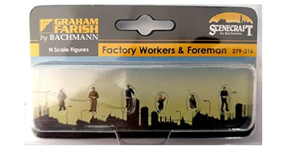 Graham Farish 379-316 N Factory Workers & Foreman