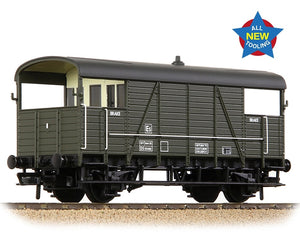 38-918 SE&CR 25T 'Dance Hall' Brake Van BR Departmental Olive Green