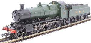 Dapol 4S-043-003 Class 43xx Mogul 2-6-0 in GWR green with BR smokebox numberplate