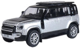 Oxford Diecast New Defender 110 - Indus Silver - 1:76 scale
