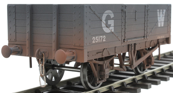 Dapol 7F-051-029W 5-plank open wagon 25172 in GWR grey - weathered