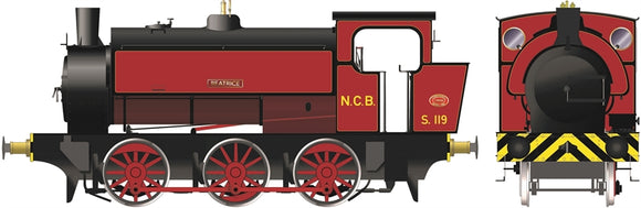 903503 Hunslet 16In 0-6-0ST NCB Lined Red Beatrice Sound Fitted