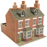 PO261 Metcalfe OO / HO scale - Red Brick Terraced Houses