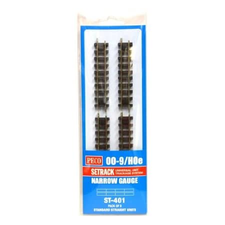 Peco ST-401 009 Pack Of 8 Standard Straight Units