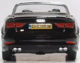 Oxford Diecast 76S3002 Audi S3 Cabriolet Mythos Black