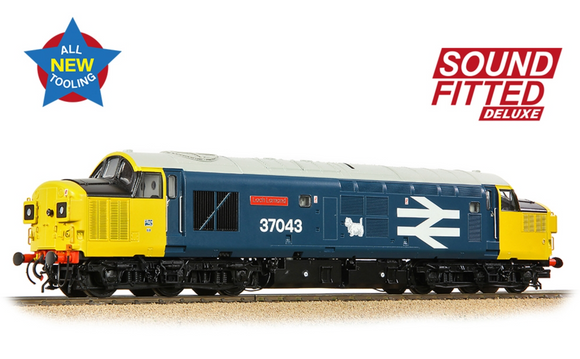 35-304SFX Class 37/0 Split Headcode 37043 'Loch Lomond' BR Blue (Large Logo) - Sound Fitted Deluxe Version