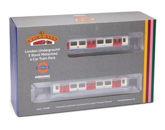 35-990C London Underground S Stock Motorised 4 Car Train Pack