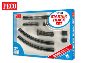 ST-301 Peco Setrack N Code 80 Starter Track Set 2nd Radius
