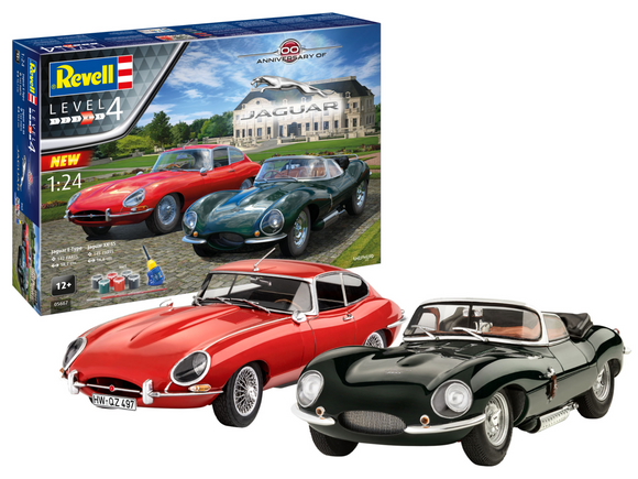 Revell Kit  - 05667 - Gift Set Jaguar 100th Anniversary - 1:24 scale / Level 4