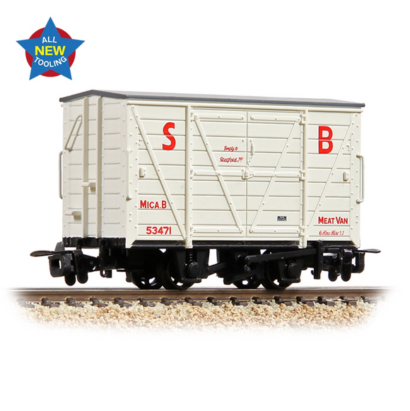 393-127 Bachmann Narrow Gauge - RNAD Van Statfold Barn Railway White 'MICA B'