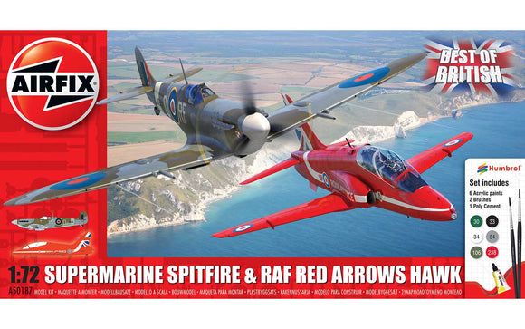 A50187 Spitfire & RAF Red Arrows Hawk