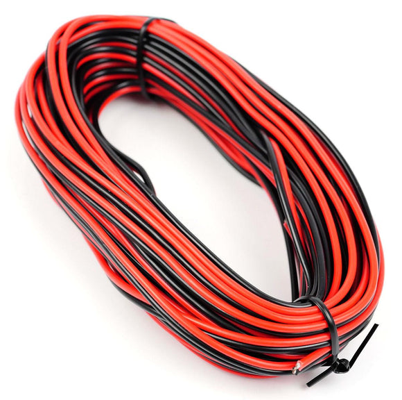 GM09RB Red/Black Twinned Wire (14 x 0.15mm) 10mtr
