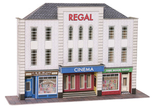 PO206 00/H0 SCALE LOW RELIEF CINEMA & SHOPS