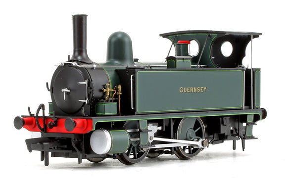 4S-018-007D B4 0-4-0T Guernsey Dark Green Lined DCC FITTED