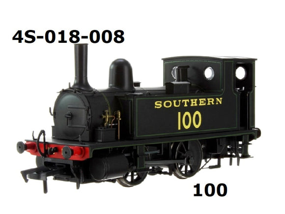 4S-018-008 B4 0-4-0T Southern Black Lined Green 100