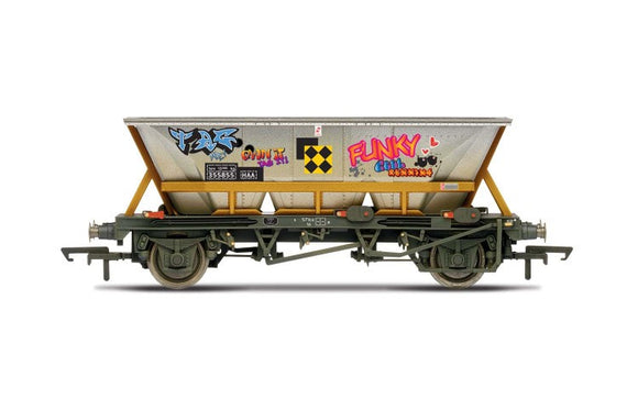 R6961 BR Railfreight HAA Wagon No.355855 (Weathered & Graffiti)