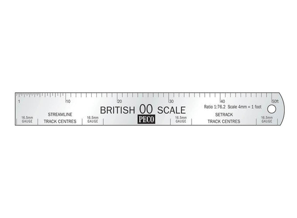 Peco SL-20 OO Gauge Scale Rule
