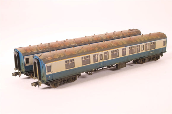 Graham Farish 374-990 BR Mk 1 Coach Twin Pack Works Test Train Blue & Grey