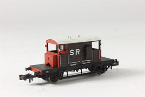 Graham Farish 377-850 SR Pill Box Brake van SR Van SR Brown White Roof