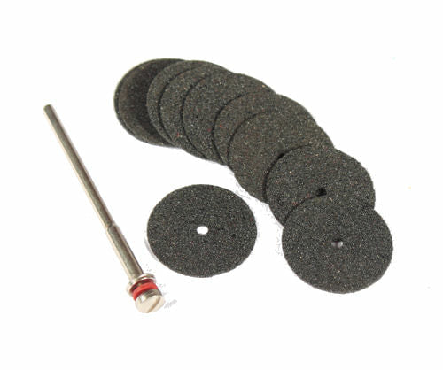 GM631 Cutting discs (10) & mandrel Dia. 22 x 0.6mm