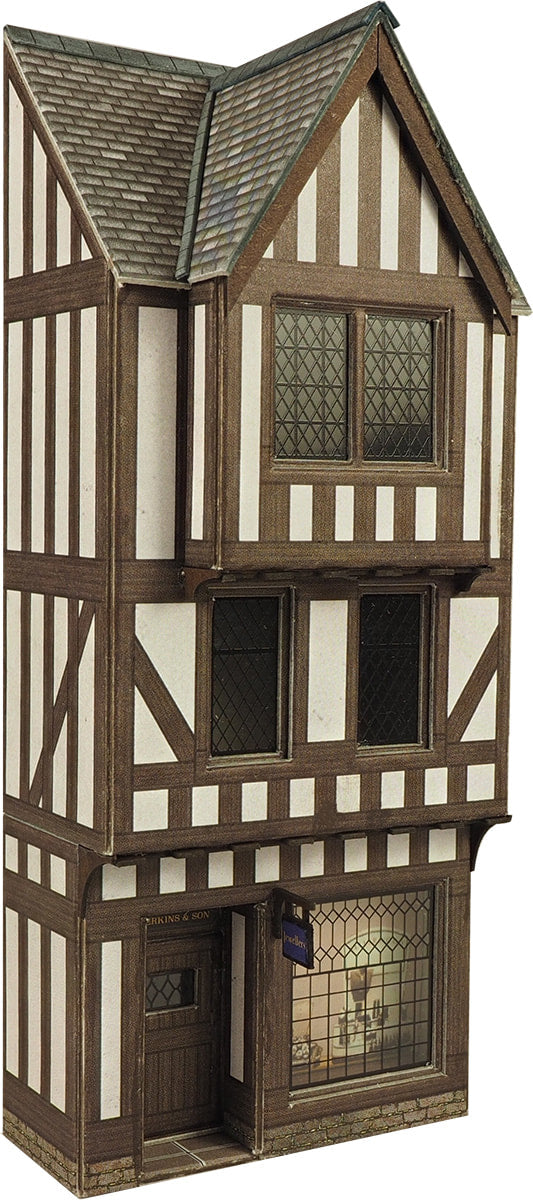 PO421 OO/HO Low Relief Half Timbered Shop Front