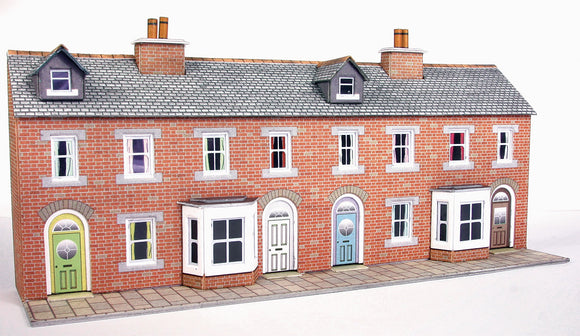 PN174 Low Relief Brick Terraced House Fronts