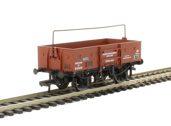 38-452A 13 ton Hyfit steel open wagon with sheet and highbar in BR bauxite